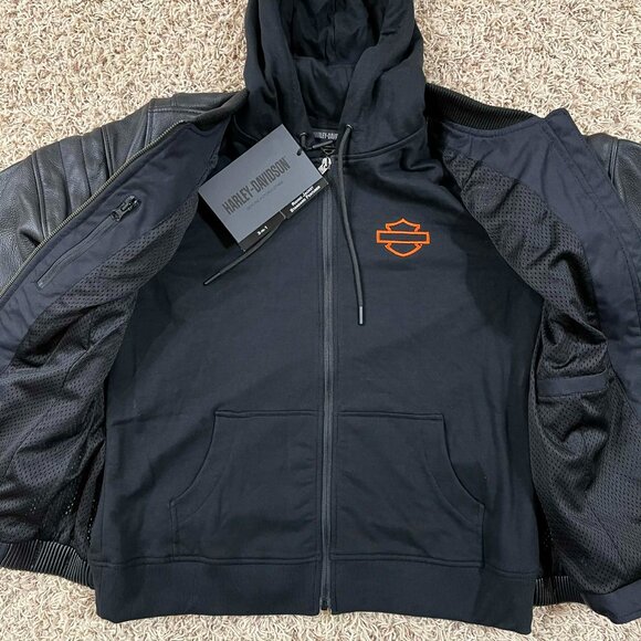 Harley-Davidson® Women's Miss Enthusiast 2.0 Leather 3-in-1 Jacket, Size Large - Picture 7 of 16